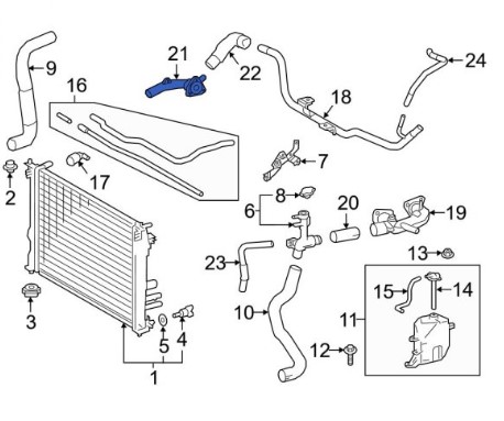 ترموستات لکسوس RX350 1603131031