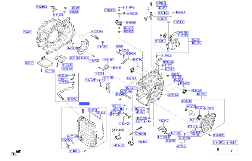 کارتل گیربکس سراتو  | Hyundai/KIA Genuine Parts | سراتو YD – سول AM  – النترا MD  – ولستر FS   452803B821