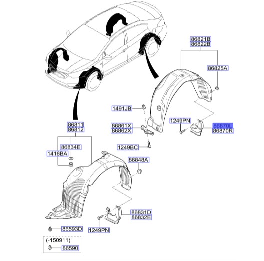 گل پخش کن عقب چپ سراتو YD | 86841A7000 | Hyundai/KIA Genuine Parts – MOBIS