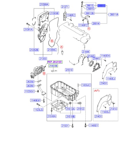 گیج روغن موتور Hyundai/KIA Genuine Parts – MOBIS  I30 2661123010
