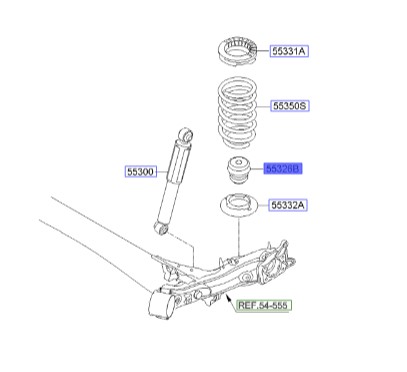 ضربه گیر کمک فنر جلو سراتو 2016 | Hyundai/KIA Genuine Parts | سراتو مدل 2014 تا 2018  553263X000