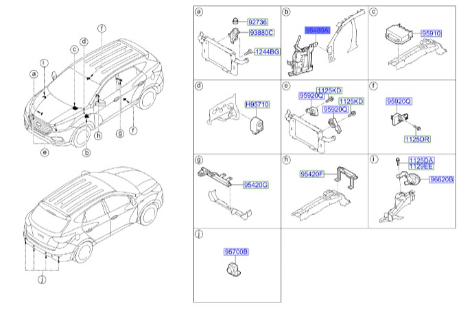 کامپیوتر کنترل Hyundai/KIA Genuine Parts – MOBIS   IX35  954802S820