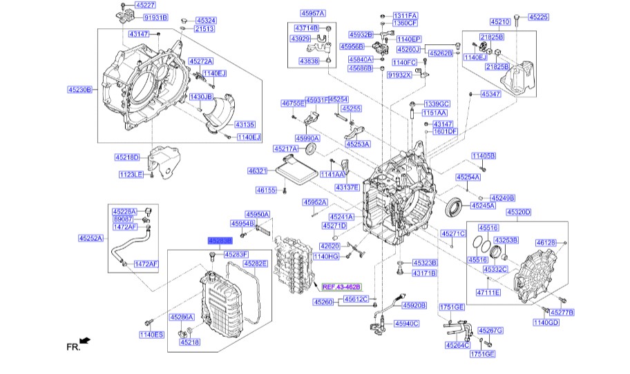 کارتل گیربکس سراتو | درپوش ساعت گیربکس | Hyundai/KIA Genuine Parts – MOBIS | 4528026301