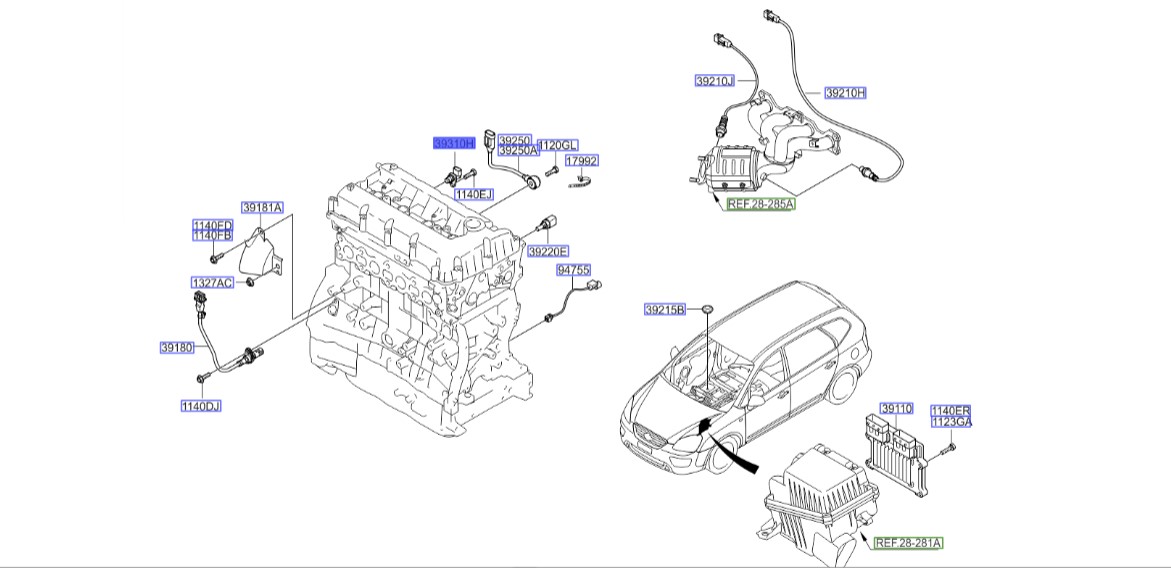 سنسور میل سوپاپ اسپورتیج 