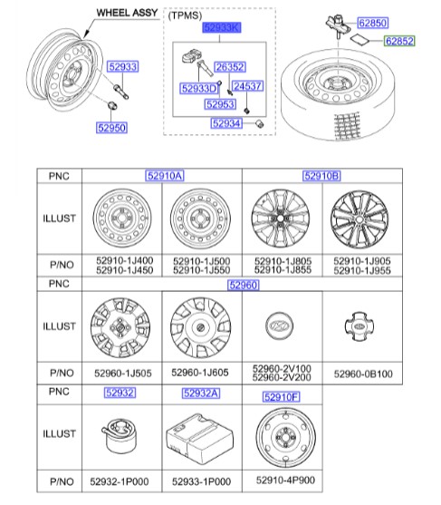 سنسور فشار باد لاستیک هیوندای جنسیس_کوپه  Hyundai/KIA Genuine Parts – MOBIS  529332M650