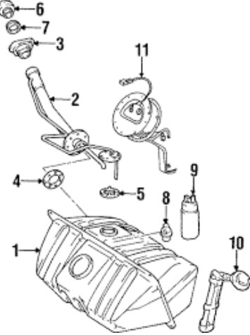 پلاستیک بالای پمپ بنزین برقی لکسوسRX350 7715848020