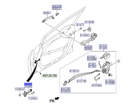 ترمز در جلو چپ سراتو 2015 | Hyundai/KIA Genuine Parts | سراتو YD مدل 2014 تا 2018  79380A7000