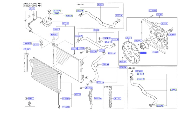موتور فن Hyundai/KIA Genuine Parts – MOBIS  IX35  253862S500 