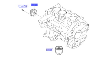 اویل پمپ موتور i10 هیوندای Genuine Parts | 2131003100