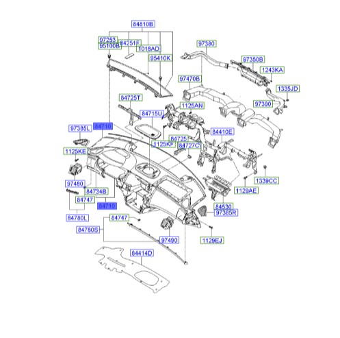داشبورد هیوندای آزرا  847103L200B9