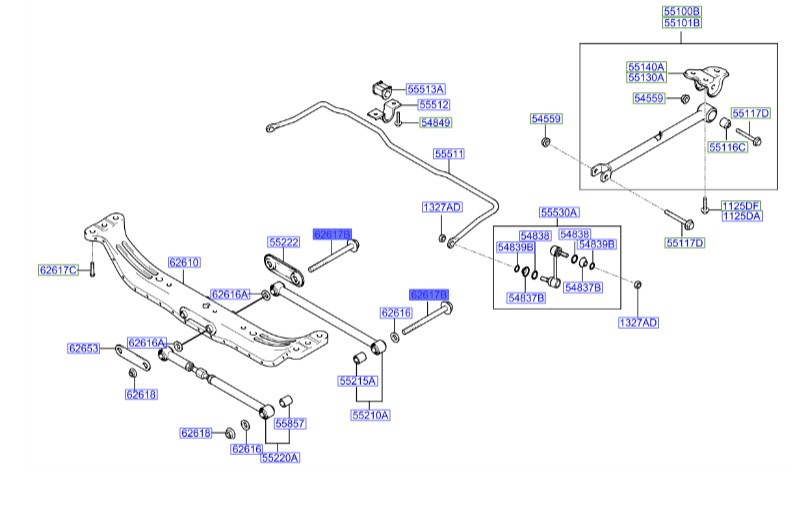 پیچ هیوندای کوپه Hyundai/KIA Genuine Parts – MOBIS 626172E100