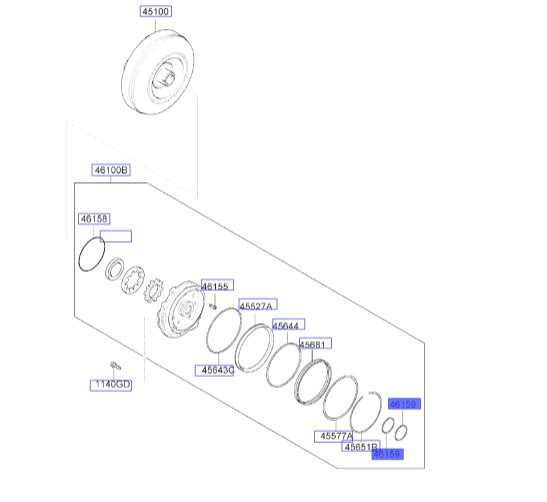 رینگ گیربکس سراتو | Hyundai/KIA Genuine Parts – MOBIS | 461943B600