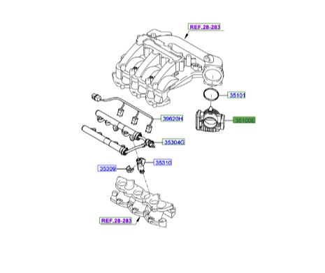 دریچه گاز سوناتا ۲۰۰۶ | Hyundai/KIA Genuine Parts | اپیروس GH مدل ۲۰۰۸ تا ۲۰۱۰ – کارنیوال VQ مدل ۲۰۰۸ تا ۲۰۱۱ – آزرا TG مدل ۲۰۰۶ تا ۲۰۱۱ – سانتافه CM مدل ۲۰۰۸ تا ۲۰۱۳ – سوناتا NF مدل ۲۰۰۶ تا ۲۰۱۰ – وراکروز ix55 یا EN مدل ۲۰۰۹ تا ۲۰۱۳