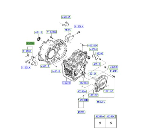 پایه جلو گیربکس آزرا  Hyundai/KIA Genuine Parts – MOBIS    452163A500