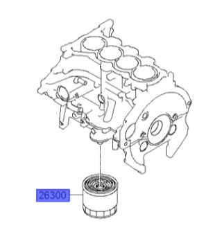 فیلتر روغن سانتافه  Hyundai/KIA Genuine Parts – MOBIS   2630035530 