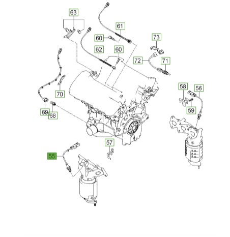 سنسور اکسیژن راست کوچک اپتیما | Hyundai/KIA Genuine Parts | اپتیما– کارنز– آزرا  392103E110