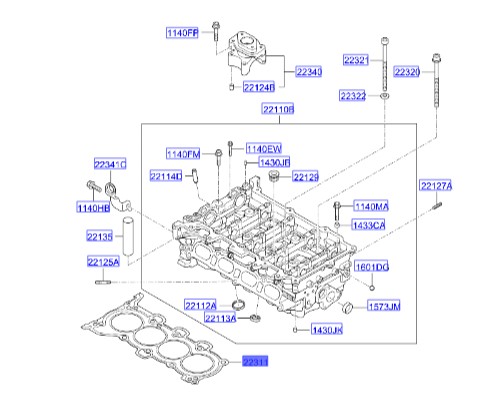 واشر کامل موتور سراتو کوپه | Hyundai/KIA Genuine Parts – MOBIS | 209202GF00