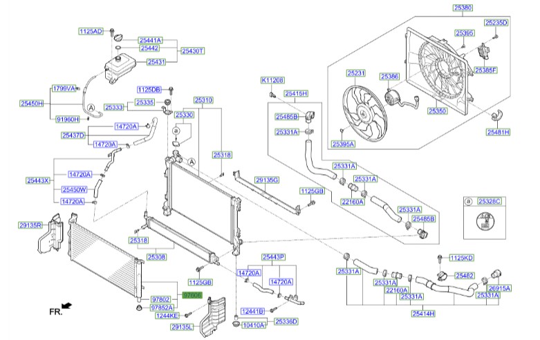 رادیاتور کولر هیوندای سوناتا Hyundai/KIA Genuine Parts – MOBIS   97606A8100