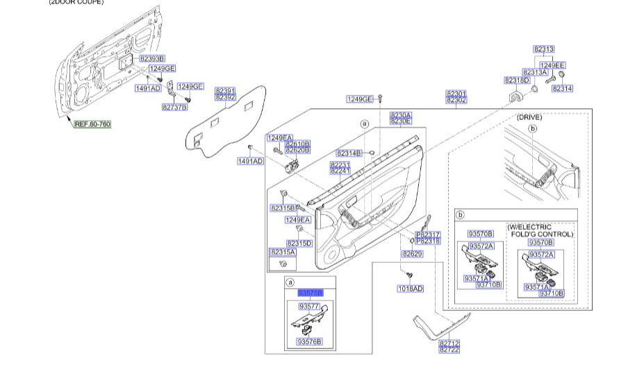 کلید شیشه بالابر سراتو 2010 | کلید شیشه برقی | Hyundai/KIA Genuine Parts – MOBIS | 935751M000WK