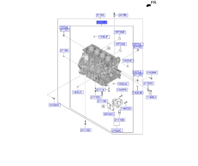بلوک سیلندر IX35   3G0232GU00