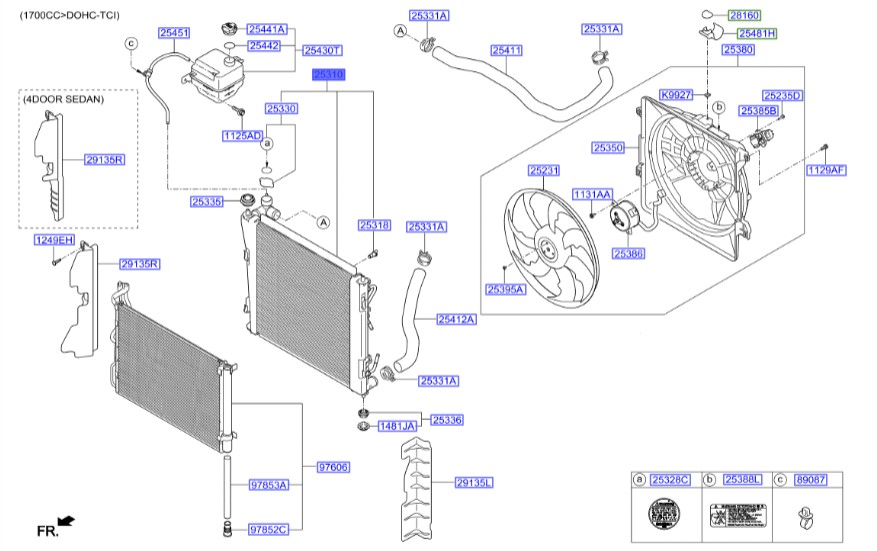 رادیاتور آب هیوندای Hyundai/KIA Genuine Parts – MOBIS   I40   253103Z400