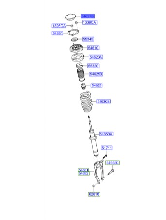 قاب روی کمک آزرا  Hyundai/KIA Genuine Parts – MOBIS  546483K020 