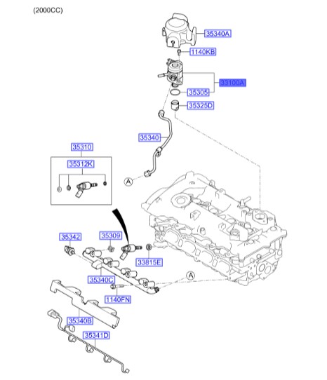 هایپر شر پمپ انژکتور اسپورتیج Hyundai/KIA Genuine Parts – MOBIS  353202G720