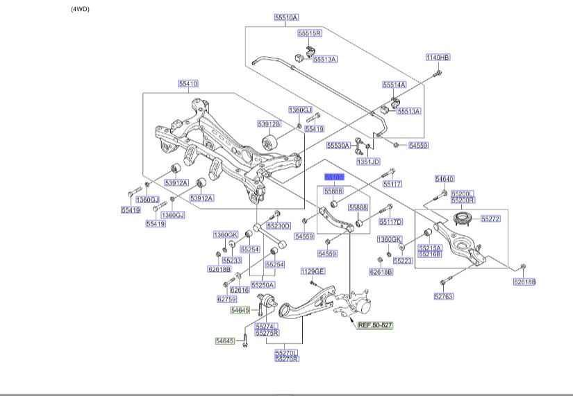 مندل عقب اسپورتیج 