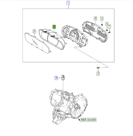 طلق کیلومتر شمار سراتو 2008 | 943602F100 | Hyundai/KIA Genuine Parts – MOBIS