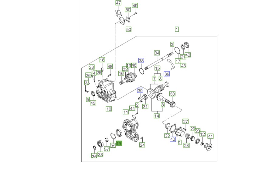 کاسه نمد سر دیفرانسیل | اسپورتیج KM مدل 2008 تا 2010 – توسان JM مدل 2008 تا 2010