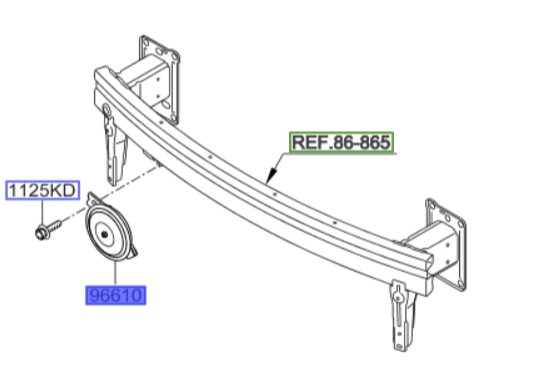 بوق بم سراتو ۲۰۱۵ | Hyundai/KIA Genuine Parts | سراتو YD مدل ۲۰۱۴ تا ۲۰۱۸ 96610A7200