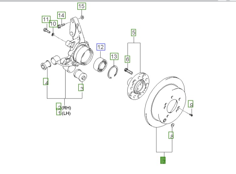 دیسگ چرخ عقب اسپورتیج 