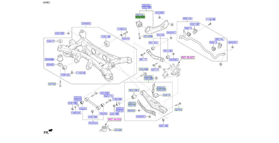 بوش طبق عقب راست توسان | 55275D3000 | Hyundai/KIA Genuine Parts – MOBIS