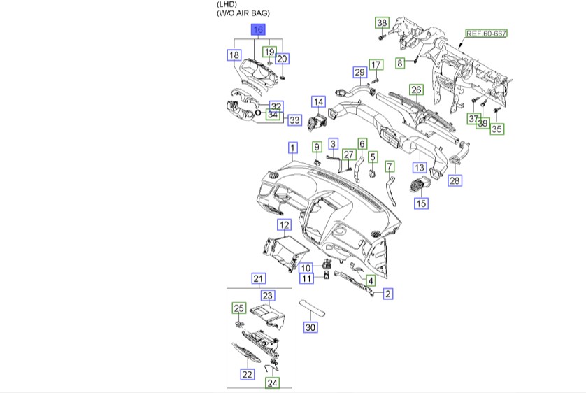قاب دور کیلومتر اسپورتیج 2008 | Hyundai/KIA Genuine Parts – MOBIS | اسپورتیج KM مدل 2008 تا 2010