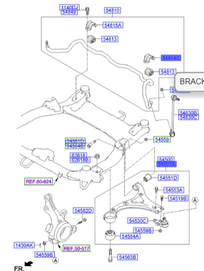 طبق جلو راست سوناتا  Hyundai/KIA Genuine Parts – MOBIS  YF  545012T010 