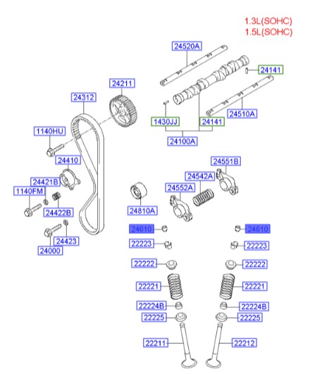 تایپیت توسان  Hyundai/KIA Genuine Parts – MOBIS   2223137100 