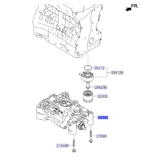 اویل پمپ و شفت بالانسر سورنتو  | Hyundai/KIA Genuine Parts | سورنتو UM  – اسپورتیج QL  – سانتافه DM  – سوناتا LF  – توسان TL 
