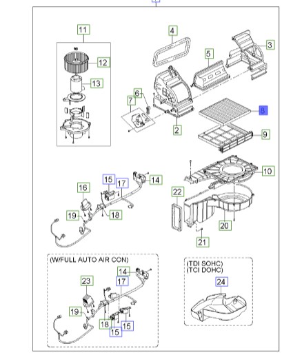 فیلتر کابین کیا سراتو 971332f010