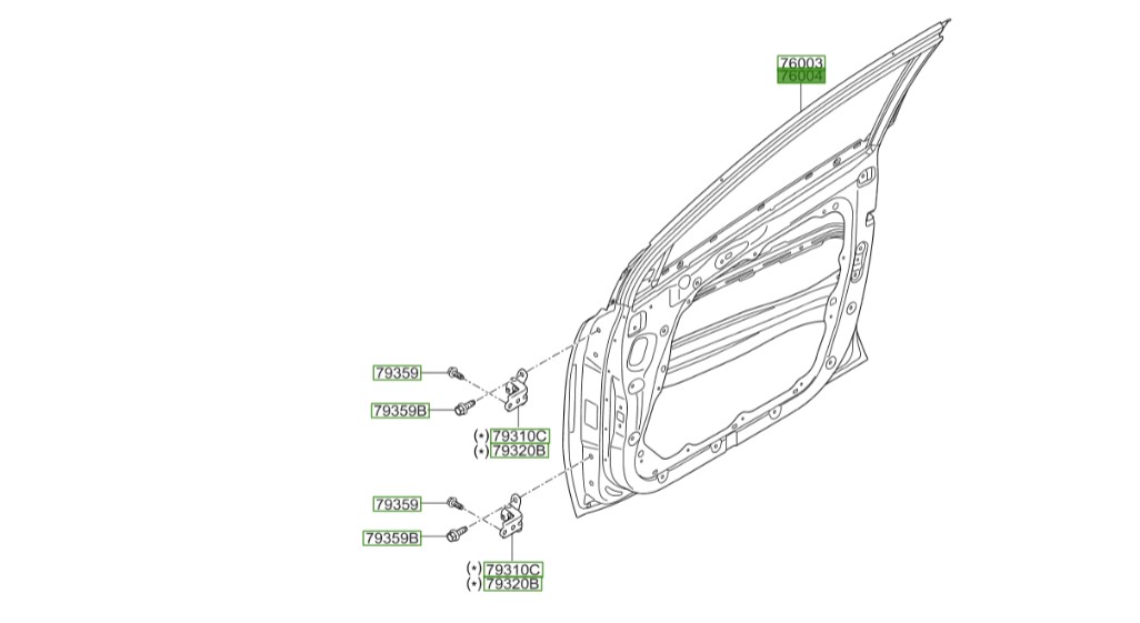 درب جلو راست کیا اسپورتیج | Hyundai/KIA Genuine Parts – MOBIS | اسپورتیج QL مدل 2016 تا 2021