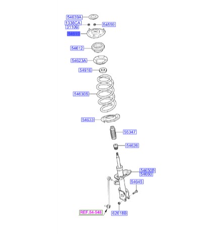 توپی سرکمک سانتافه 2011 | Hyundai/KIA Genuine Parts – MOBIS | سانتافه CM مدل 2008 تا 2013
