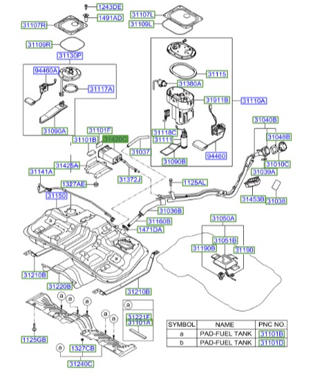 کنیستر بنزین اوپیروسHyundai/KIA Genuine Parts – MOBIS 314203f601