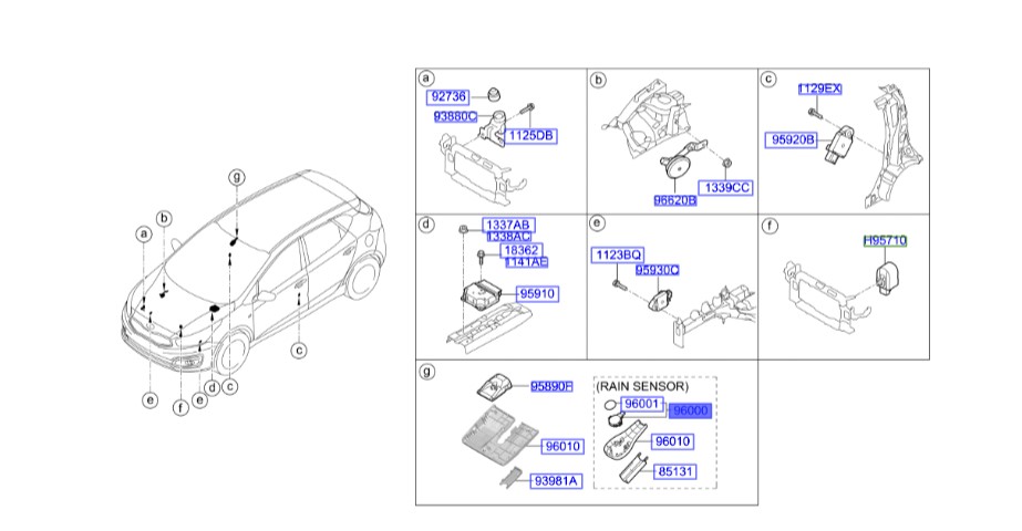 سنسور باران اسپورتیج 2016 | Hyundai/KIA Genuine Parts | اسپورتیج QL مدل 2016 تا 2021