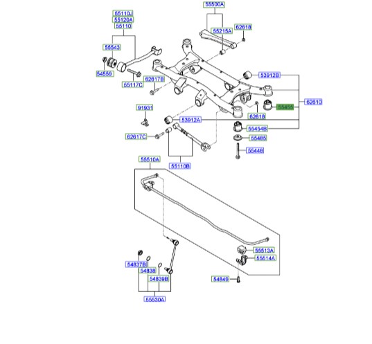 بوش رام عقب توسان | 5545639000 | Hyundai/KIA Genuine Parts – MOBIS