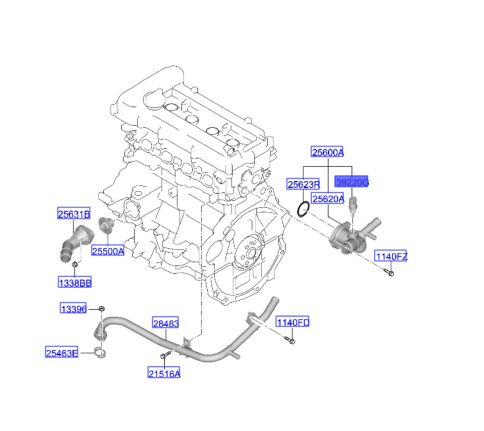 سنسور دمای آب موتور سراتو 3922038030 | Hyundai/KIA Genuine Parts | اپیروس, موهاوی , سراتو , اپتیما , اپتیما  جی تی لاین, ریو , کارنز , کارنیوال , سورنتو , سول, سراتو, اسپورتیج , اکسنت, آزرا i30  , النترا , النترا , جنسیس , جنسیس کوپه , سوناتا , سوناتا LF , کوپه FX, توسان , توسان , ولستر , وراکروز ix55 
