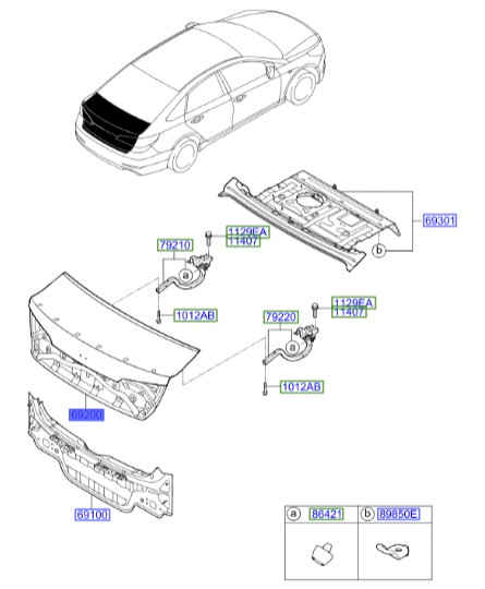 درب صندوق هیوندای سوناتا_Hyundai/KIA Genuine Parts – MOBIS    LF  69200C1010