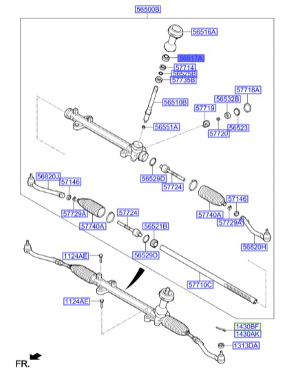 بوش جعبه فرمان سانتافه  Hyundai/KIA Genuine Parts – MOBIS   565192W000