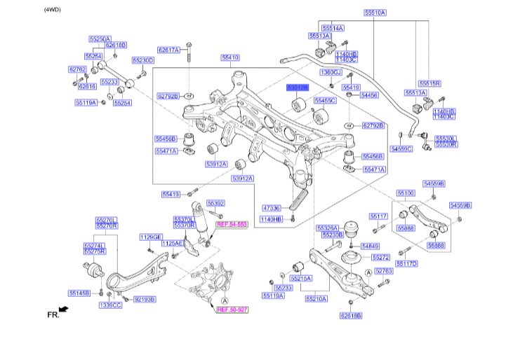 بوش ضربه گیر رام سانتافه | Hyundai/KIA Genuine Parts | سورنتو UM مدل 2015 تا 2018 – اسپورتیج QL مدل 2016 تا 2021 – سانتافه DM مدل 2014 تا 2018 – توسان TL مدل 2017