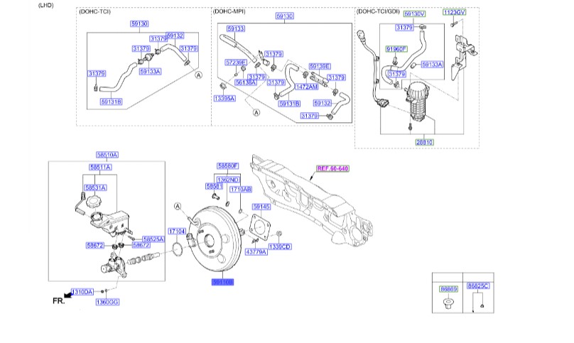 بوستر ترمز هیوندای توسان | 59110D3000 | Hyundai/KIA Genuine Parts – MOBIS