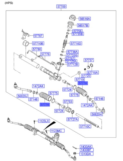 گردگیر فرمان هیوندای Hyundai/KIA Genuine Parts – MOBIS  IX35  577282S100