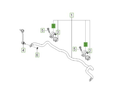 نگهدارنده بوش میل تعادل اپیروس | Hyundai/KIA Genuine Parts | اپیروس GH – سورنتو XM  – آزرا TG  – سانتافه CM  – سوناتا NF  – وراکروز ix55 یا EN 